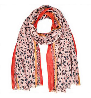 Bedruckter Stola-Schal - Beige