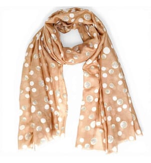 Bedruckter Stola-Schal - Beige