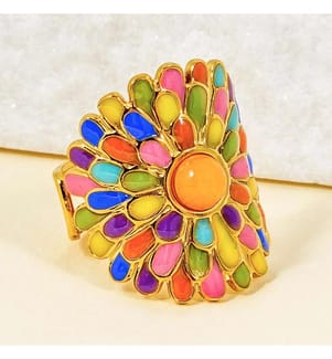 Ring Indian Roses - Mehrfarbig