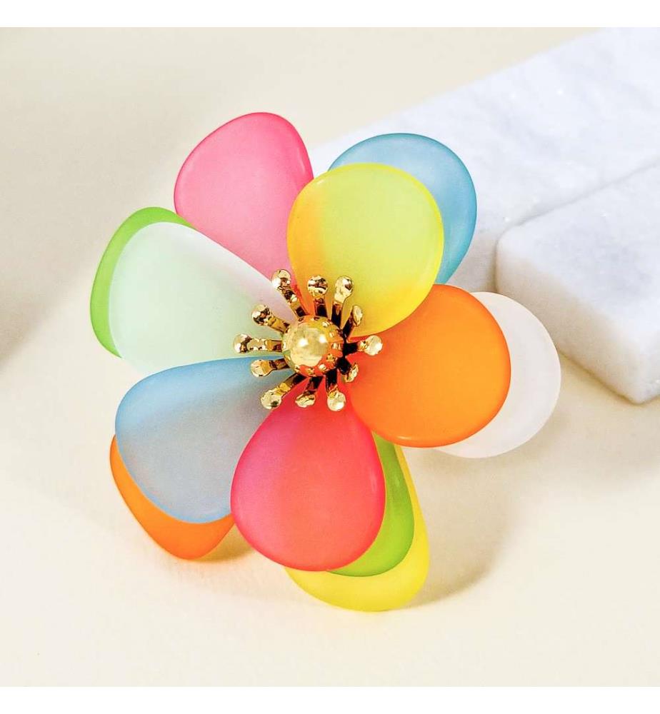 Rainbow Flor Ring - Mehrfarbig