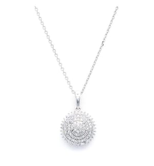 Pendentif Apollon - Or blanc