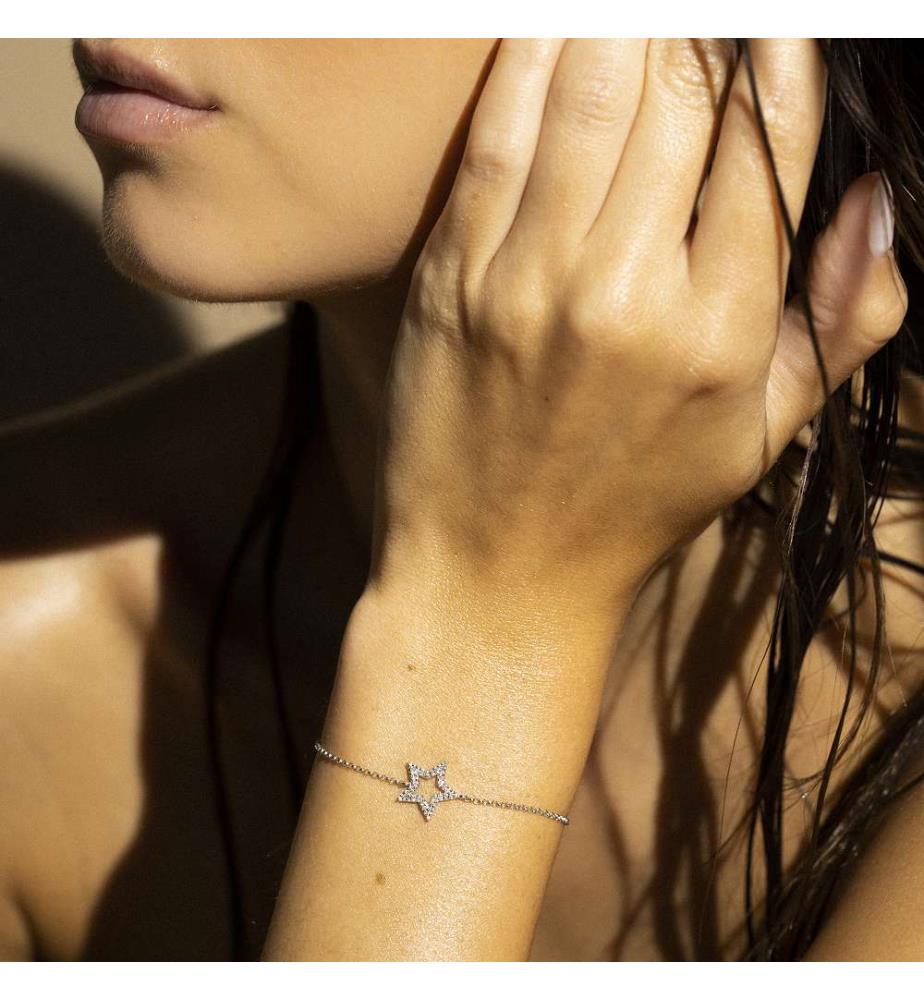 Bracelet Perfect Star - Or blanc