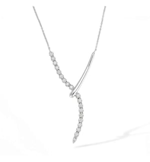 Collier Étreinte Céleste - Or blanc