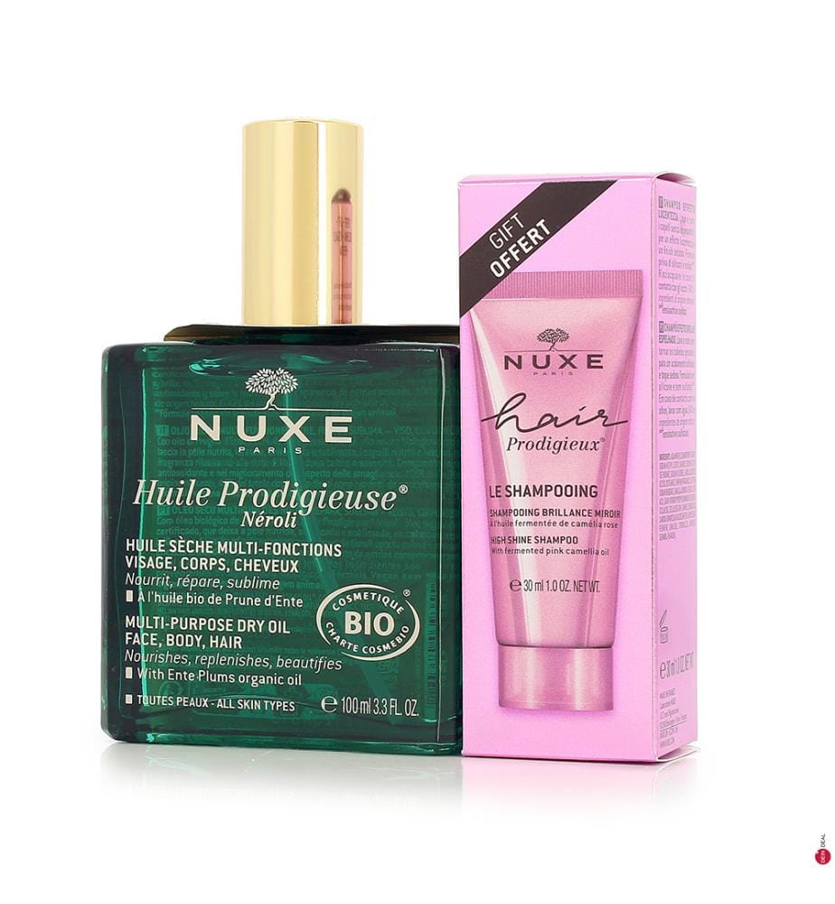 Huile Prodigieuse Néroli Bio 100 ml + Le Shampoing Brillance Miroir Hair Prodigieux - 30 ml