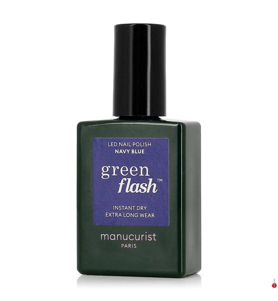 Navy Blue Green Flash Semi-Permanent-Lack - 15 ml