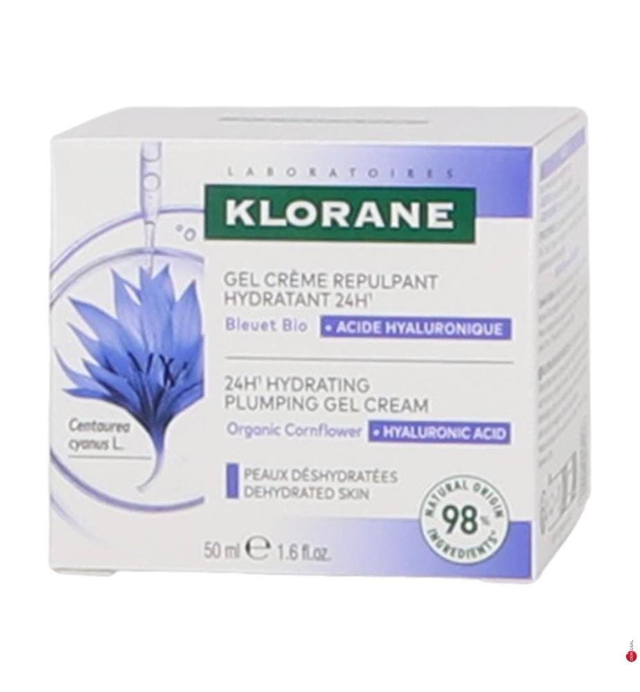 Klorane 24-Stunden-Feuchtigkeitscreme-Gel für prallere Haut – 50 ml