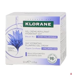 Klorane 24-Stunden-Feuchtigkeitscreme-Gel für prallere Haut – 50 ml