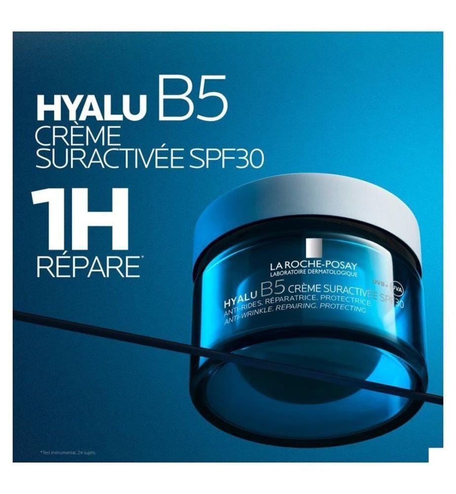 Hyalu B5 Anti-Falten-Creme mit aktiver Wirkformel, regenerierend und schützend, LSF 30, Nachfüllpackung - 50 ml