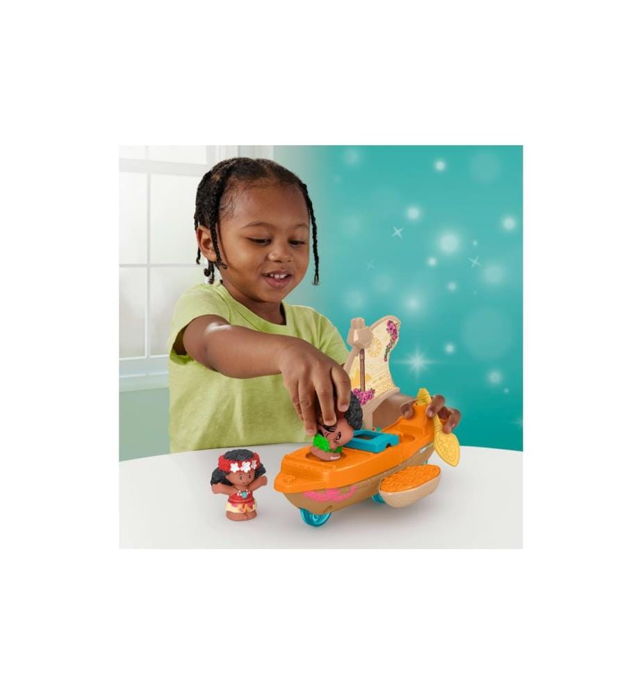 Fisher-Price Set de jeu Disney Princess Vaiana et le canoë de Maui
