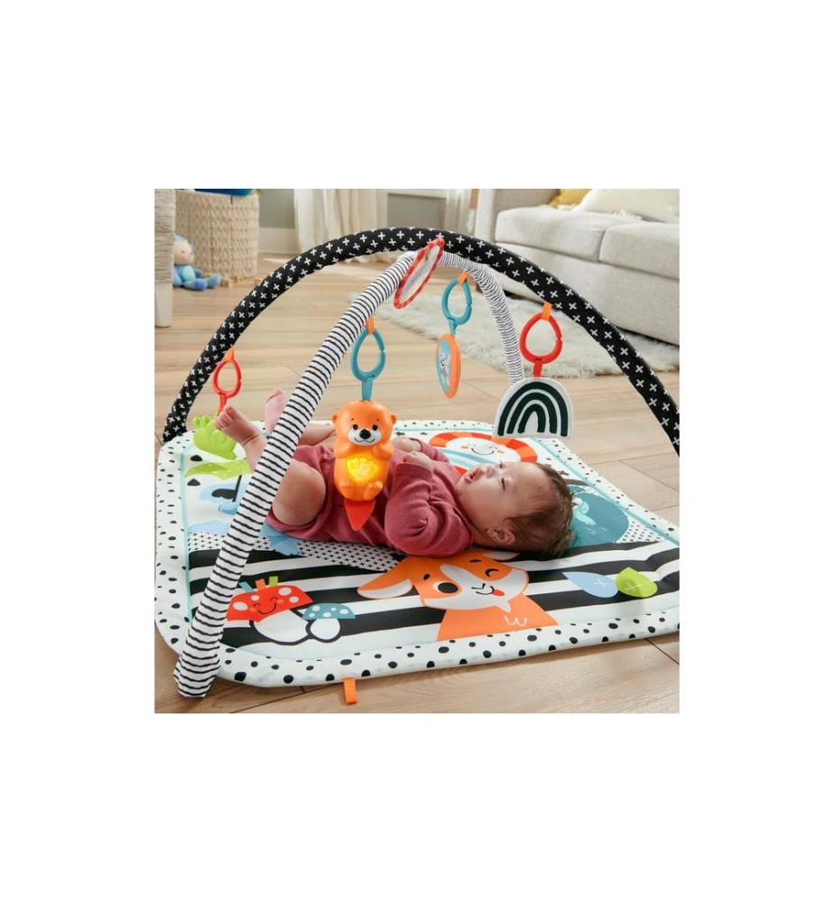 Fisher-Price Babyspielmatte 3 in 1 Glow & Grow Gym