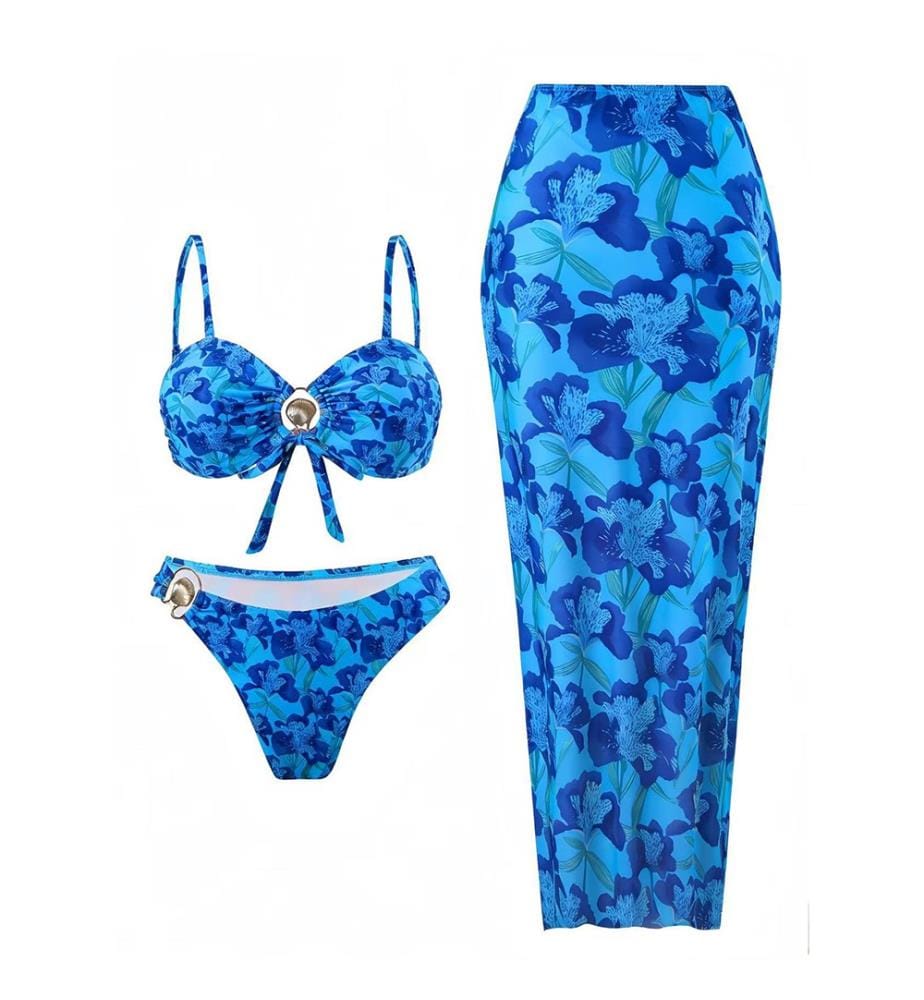 Ensemble 3 Pièces de plage - Bleu