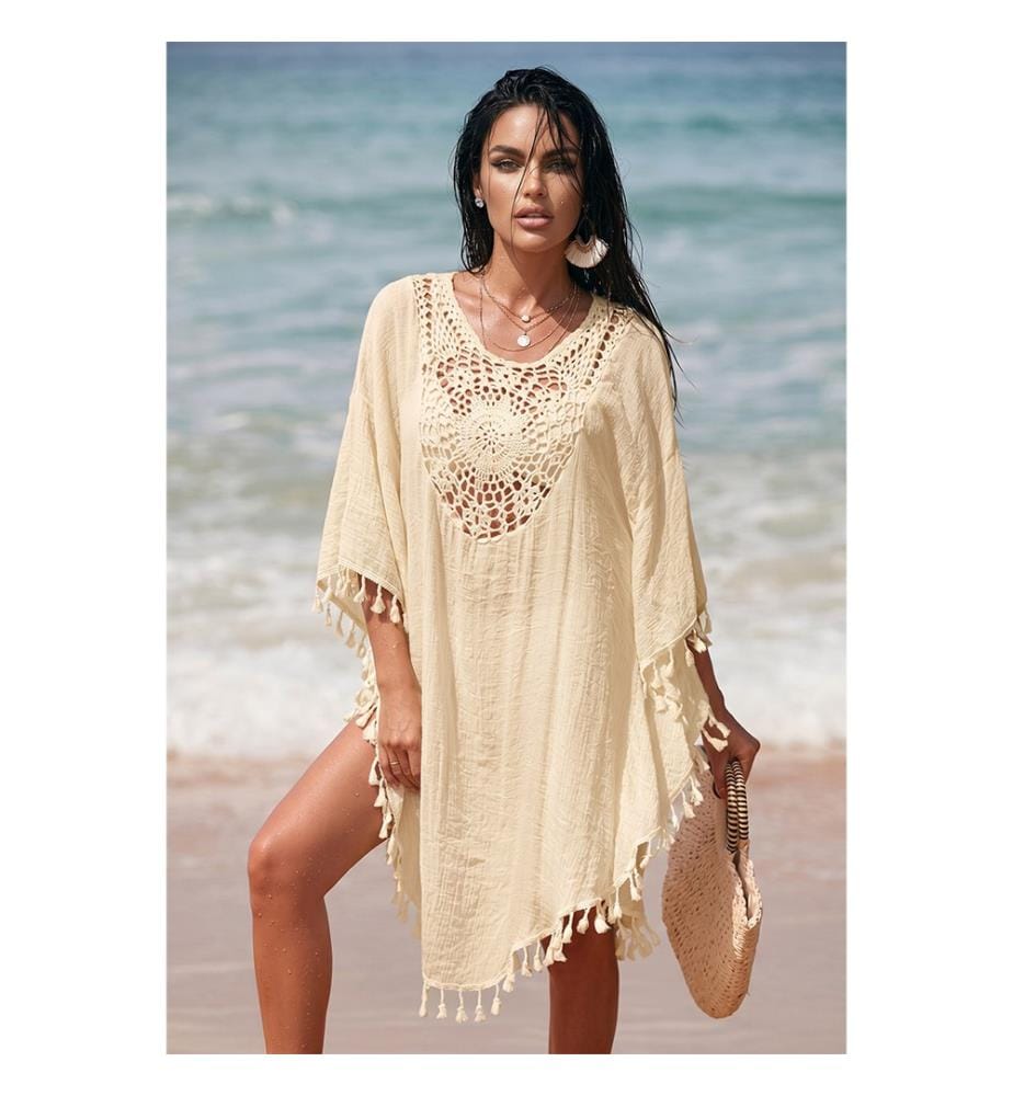 Robe bohème de plage - Beige