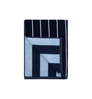 Torres Novas Pena Strandtuch 100x180cm marin, hellblau, weiss - One Size