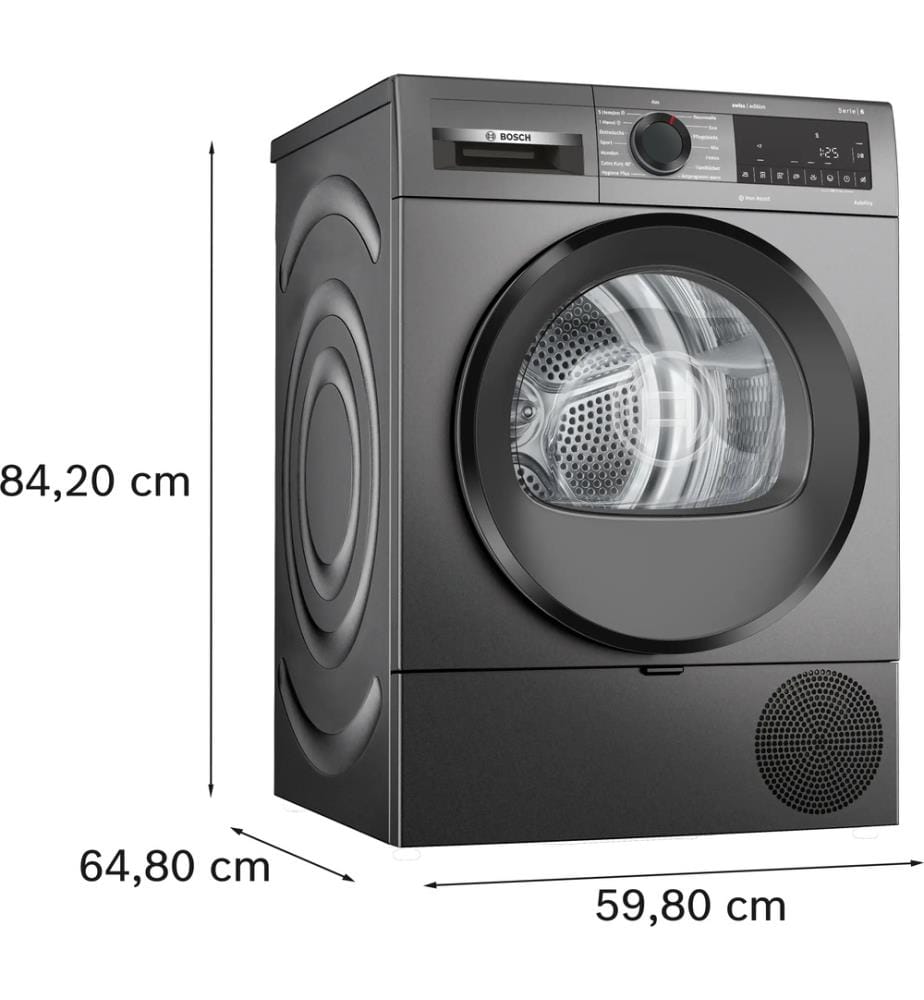 Wärmepumpentrockner 8 kg Serie 6 - Dunkelgrau