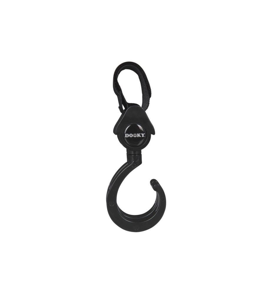 Dooky Stroller Attachment Hook 360° 2 Piece Set, Black