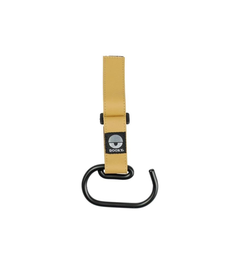 Dooky Buggy Hooks Large 2er Set, Braun