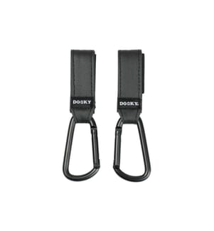 Dooky Kinderwagenhaken klein 2er Set, Schwarz