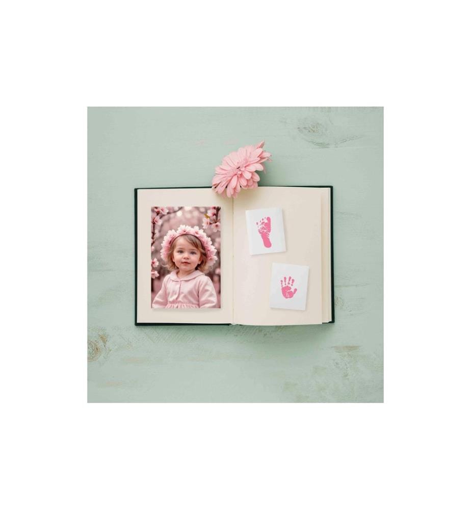 Dooky Handabdruck-Set Pink, 12 x 10 cm