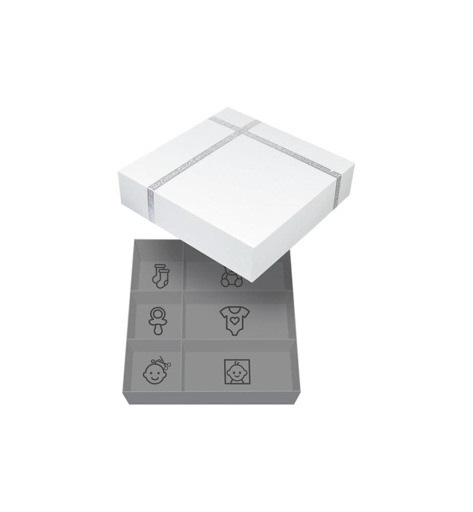 Dooky 3D-Abdruckset Deluxe / Erinnerungsbox Silber