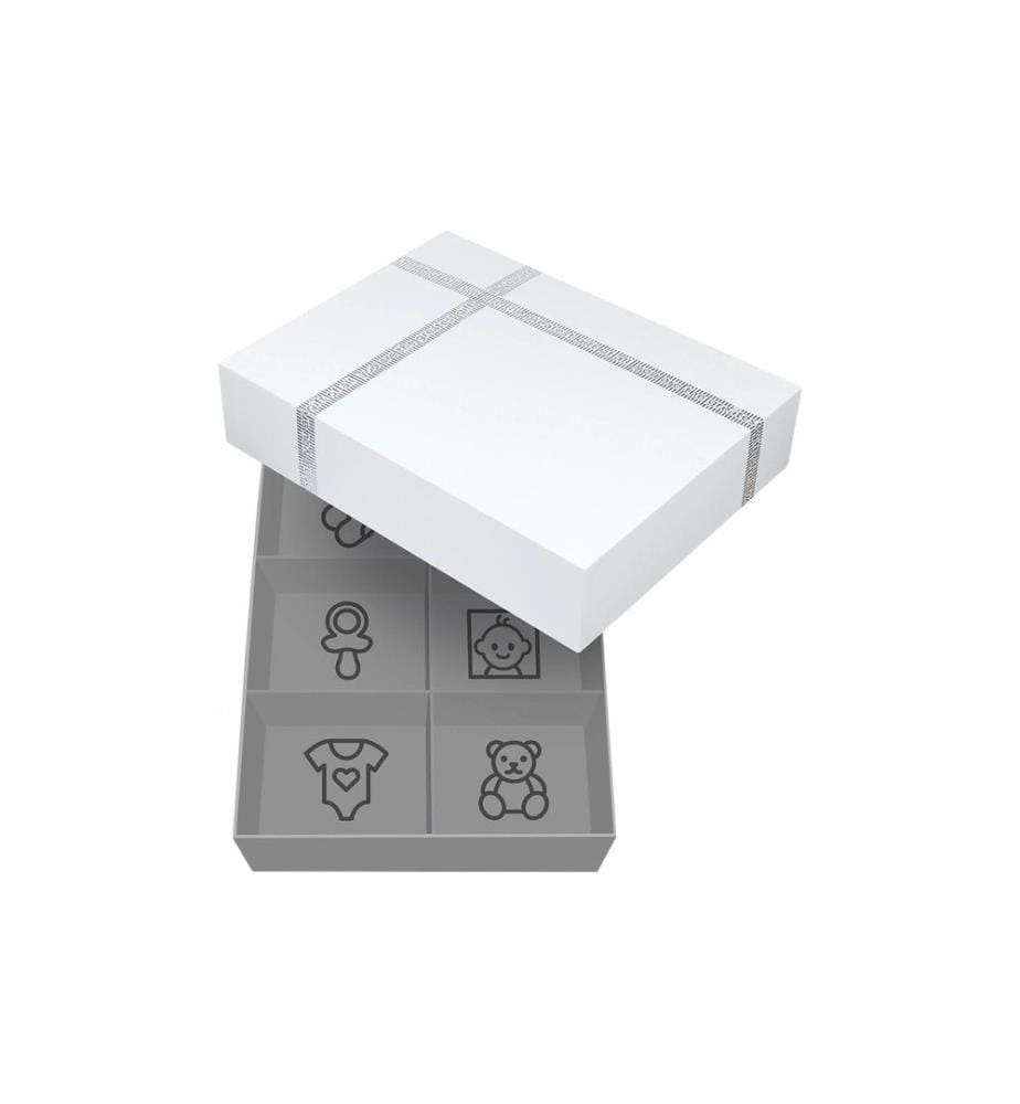Dooky Medaillonabdruck und Erinnerungsbox Rund, 16.5 x 24 x 5.2 cm