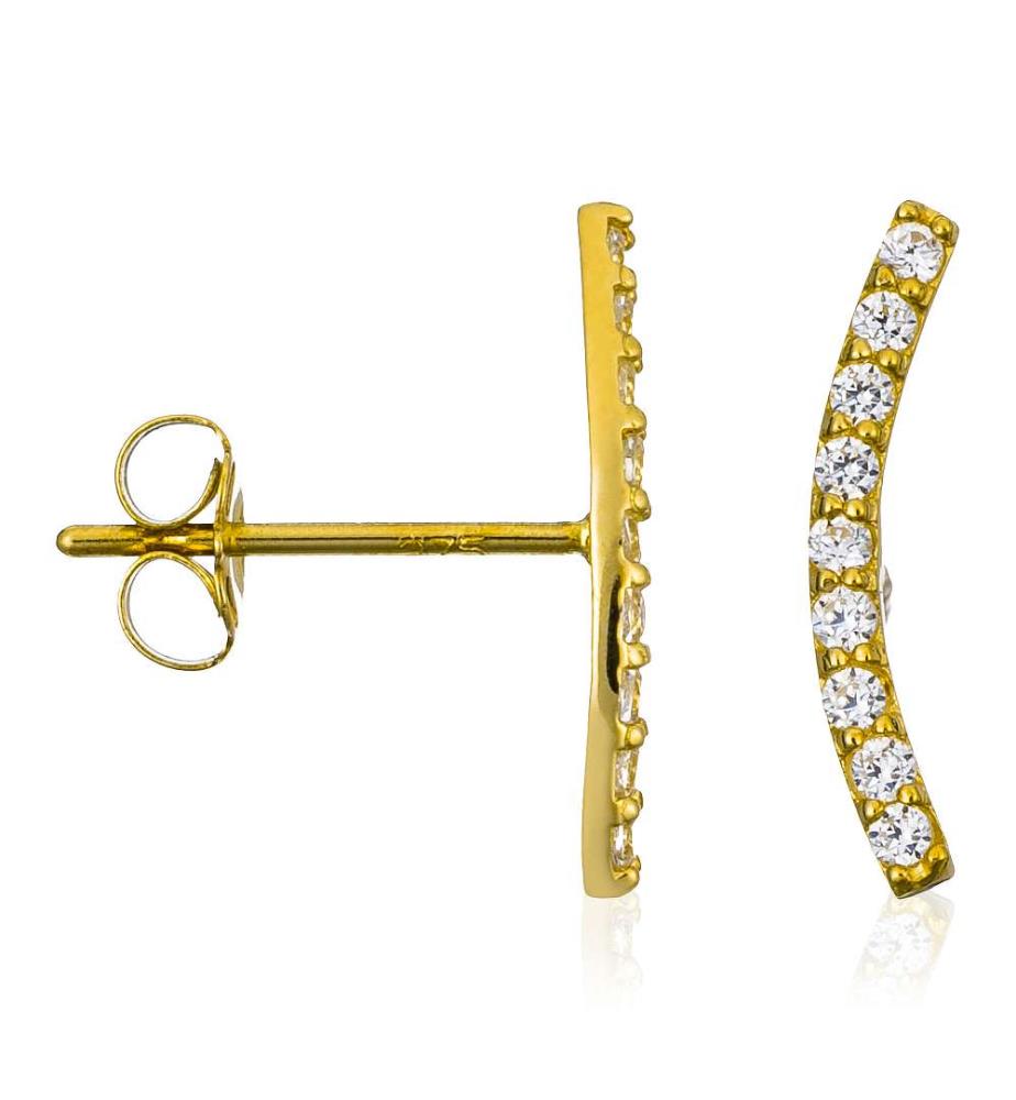 Boucles d'Oreilles Merveille Grimpantes - Or Jaune 375/1000