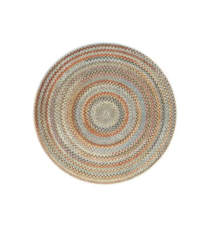 Runder Paisley-Teppich 120 x 120 cm - Braun