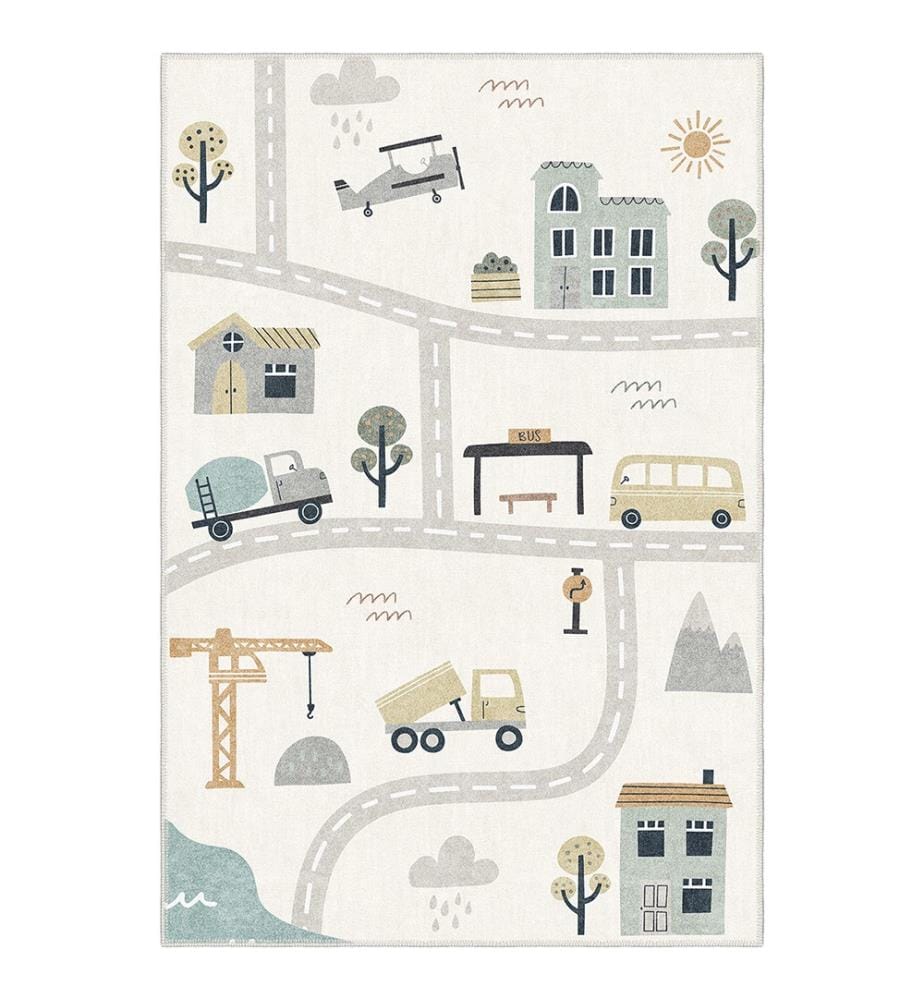 Teppich „Nancy“ 80 x 200 cm – Cremefarben