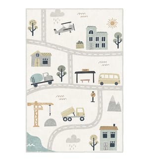 Teppich „Nancy“ 80 x 200 cm – Cremefarben