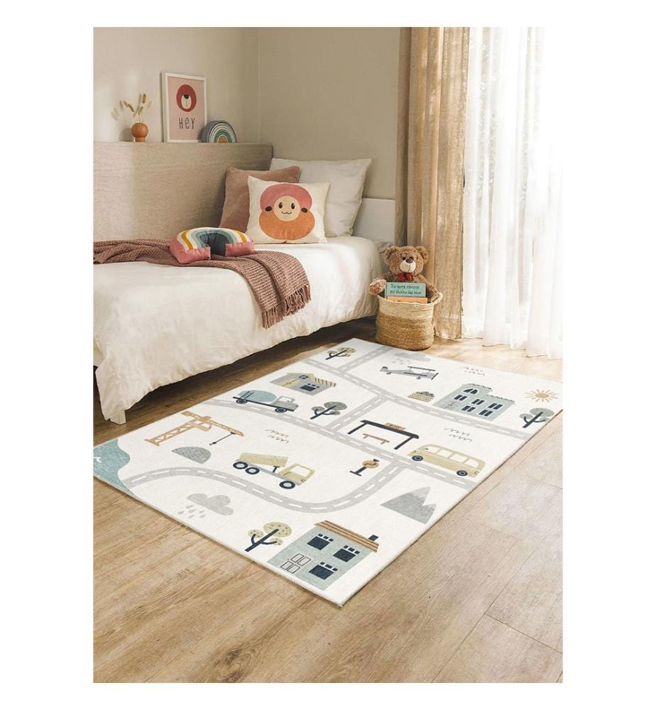 Teppich „Nancy“ 80 x 200 cm – Cremefarben