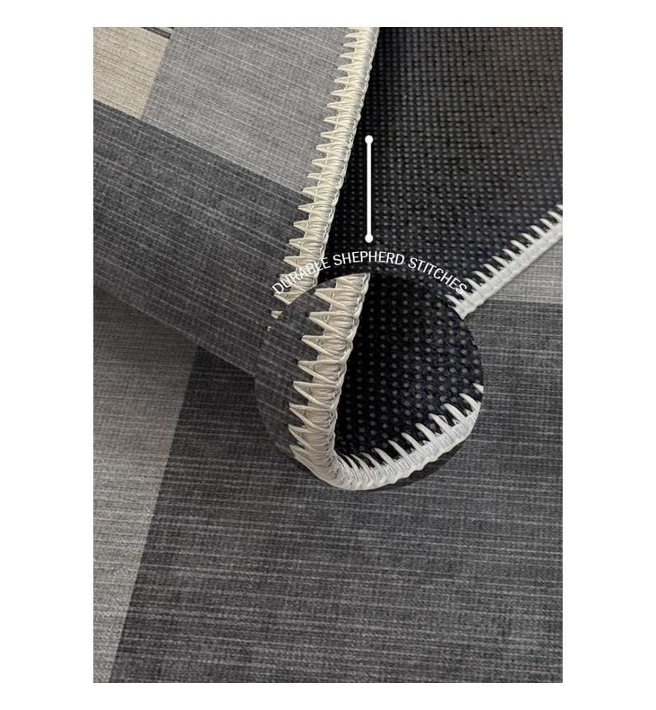 Rechteckiger Teppich Evora 100 x 150 cm - Anthrazit