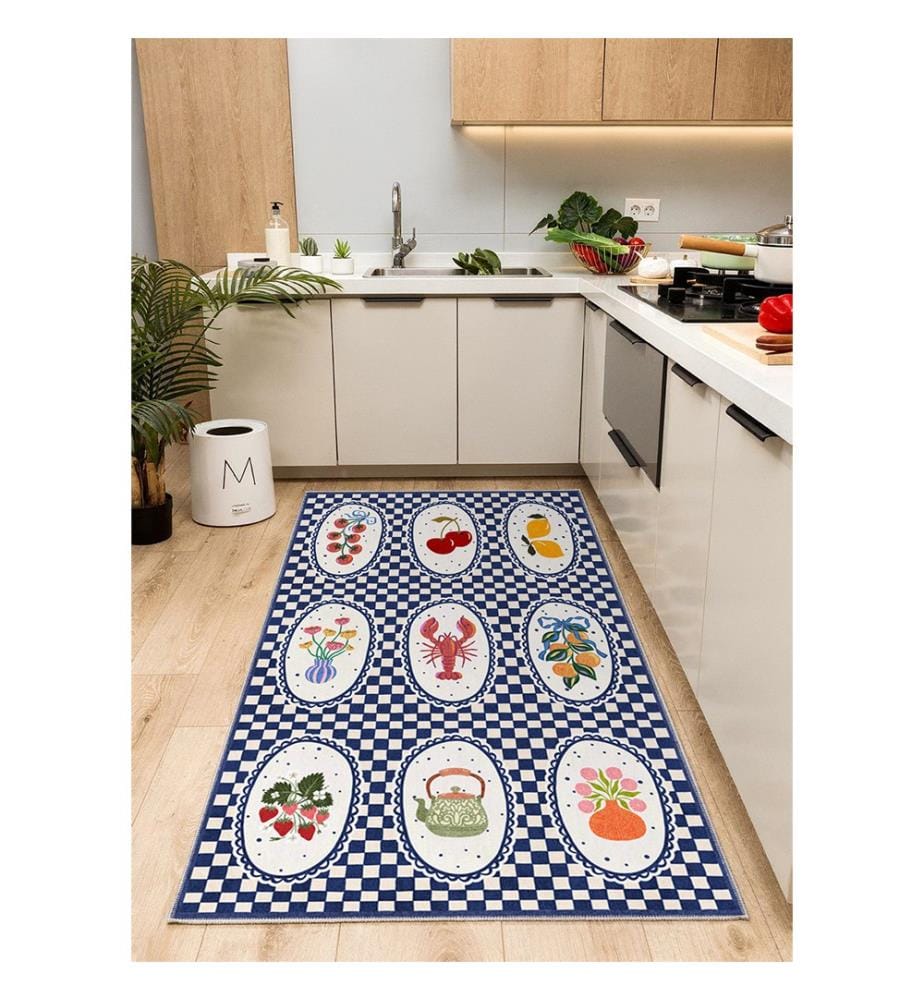 Teppich „Clara“ 80 x 120 cm – Dunkelblau