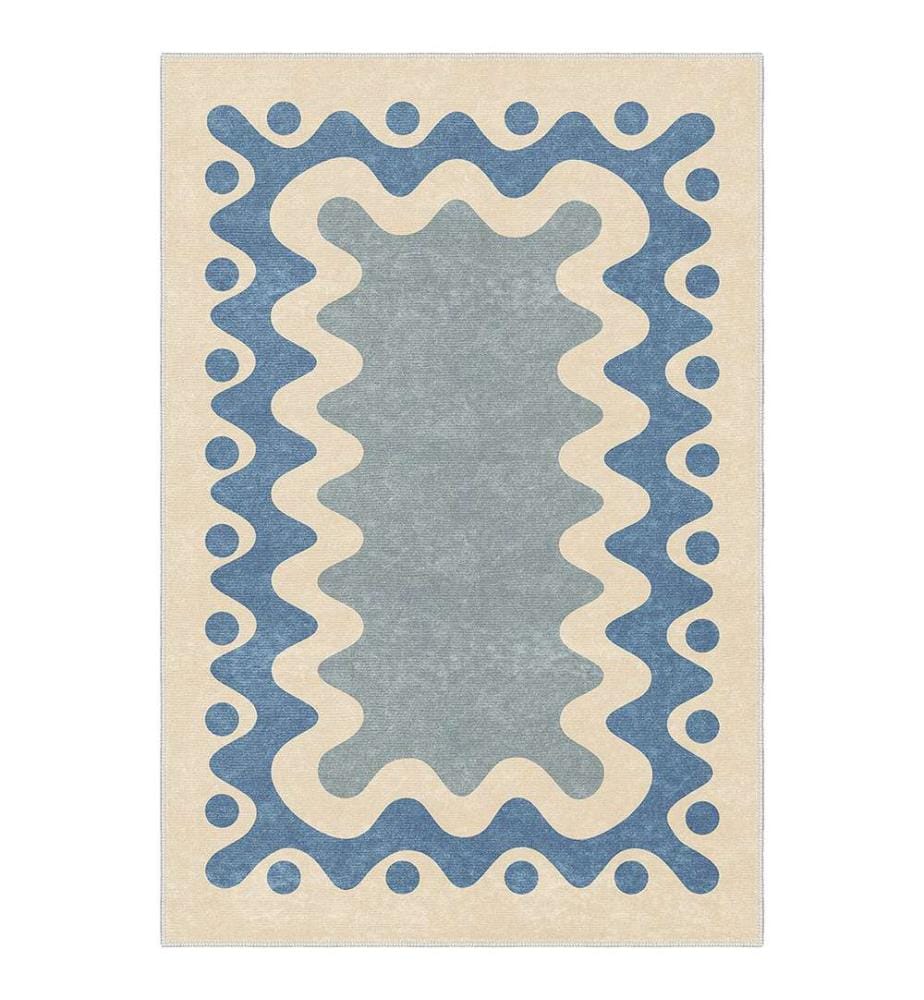 Rechteckiger Teppich „Vespera“, 60 x 100 cm - Blau