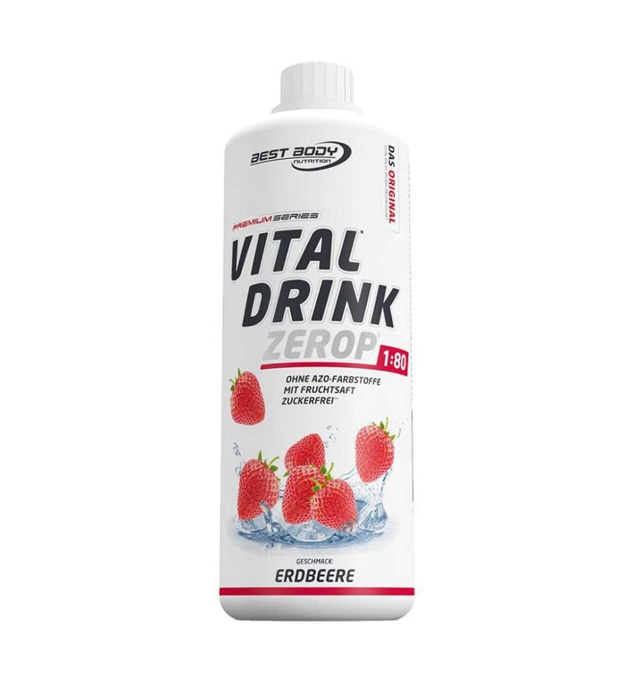 Low Carb Vital Drink Erdbeere 1000 ml