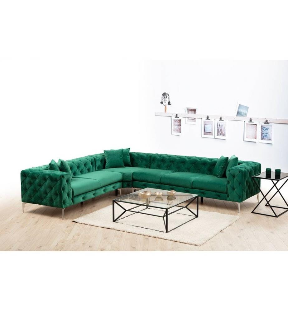 Ecksofa „Como“ – Grün