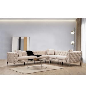 Ecksofa „Como“ – Ecru