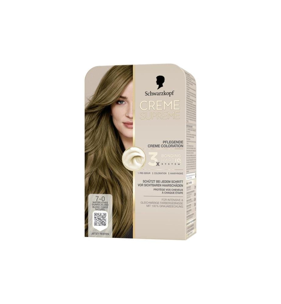 Schwarzkopf Creme Supreme Haarcoloration Creme Supreme 7-0 Natürliches Dunkelblond