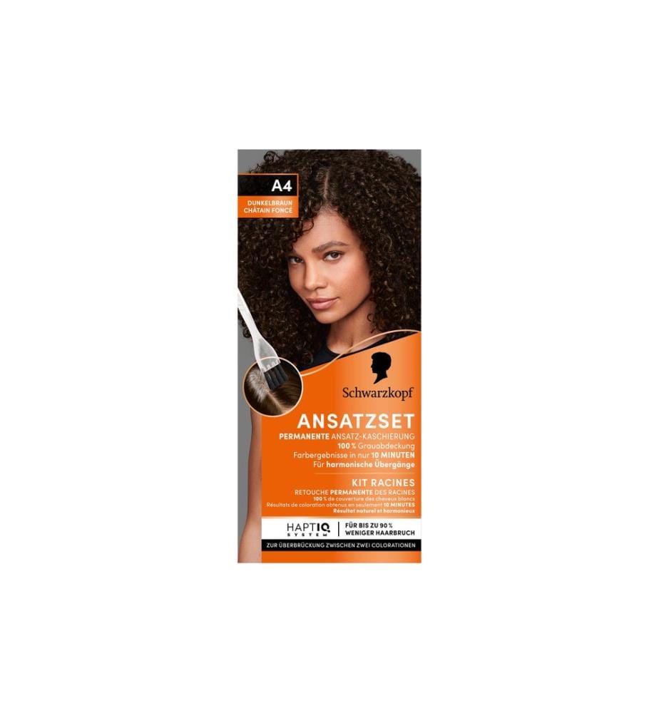Schwarzkopf ANSATZSET Haarcoloration Dunkelbraun A4