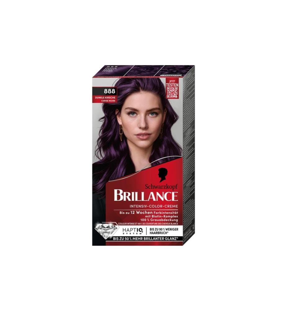 Coloration cheveux BRILLANCE Schwarzkopf Brillance 888 Cerise noire