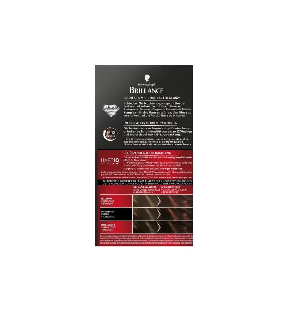 Schwarzkopf BRILLANCE Haarcoloration Brillance 869 Kastanienbraun