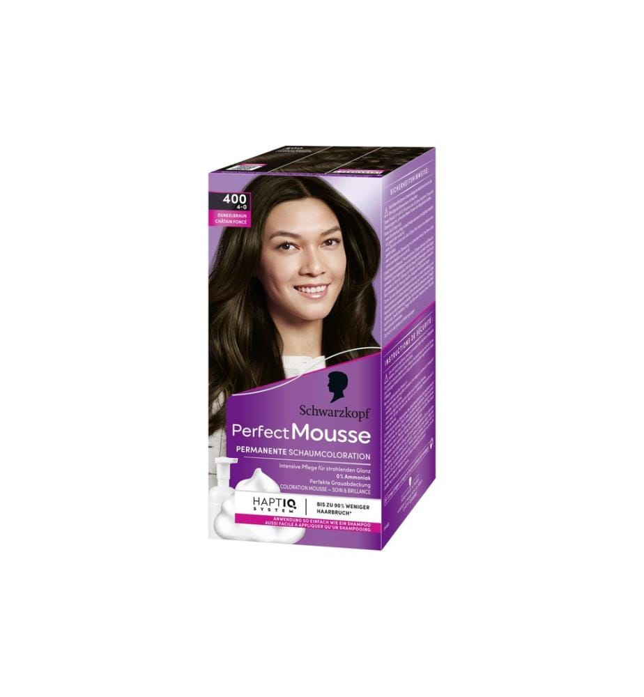 Schwarzkopf Perfect Mousse Haarcoloration Perfect Mousse 400 Dunkelbraun