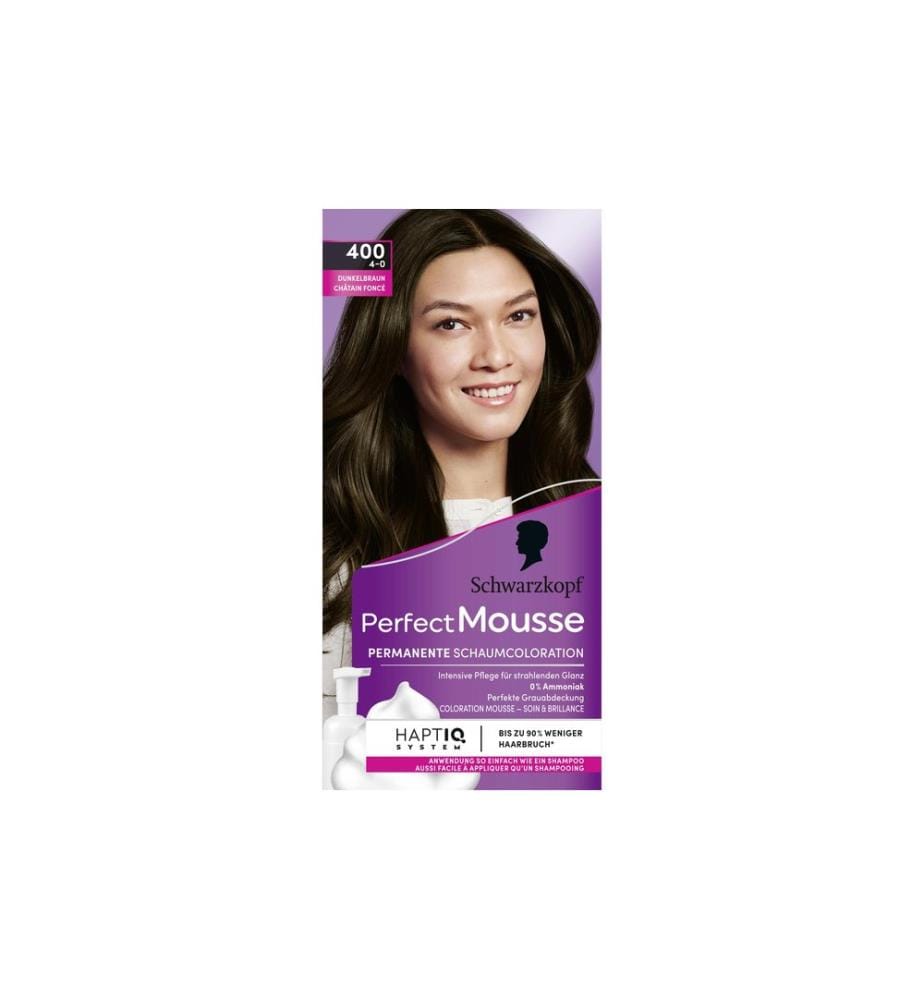 Schwarzkopf Perfect Mousse Haarcoloration Perfect Mousse 400 Dunkelbraun