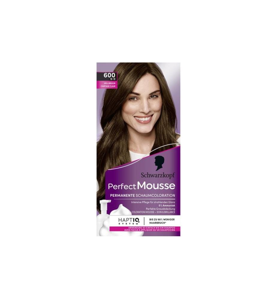 Schwarzkopf Perfect Mousse Haarcoloration Perfect Mousse 600 Hellbraun