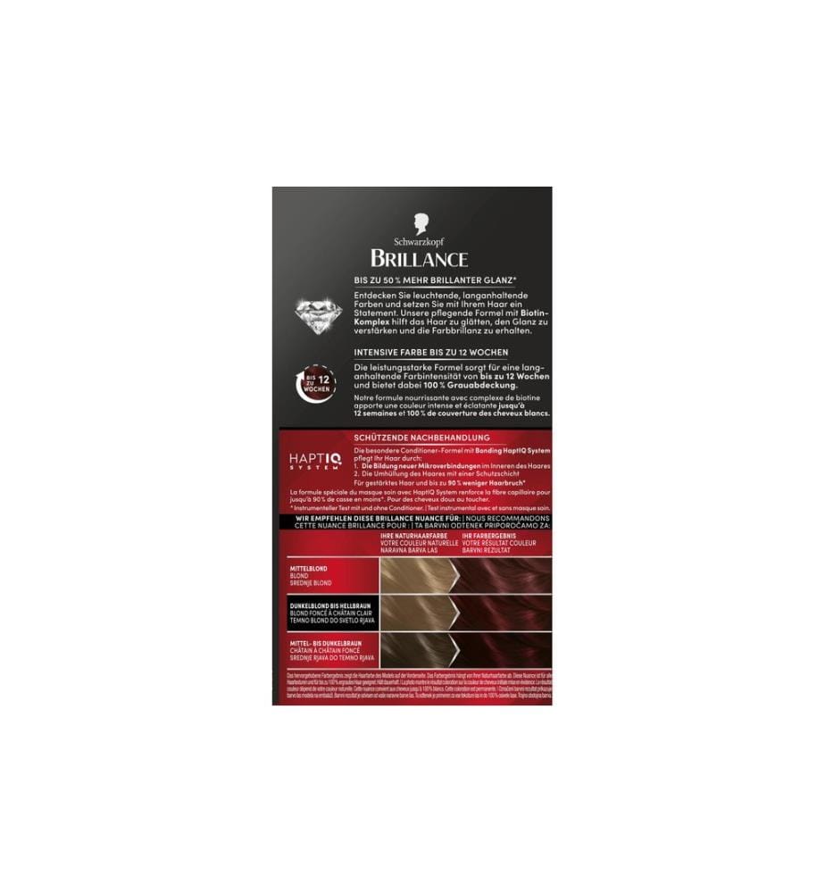 Schwarzkopf BRILLANCE Haarcoloration Brillance 876 Edelmahagoni