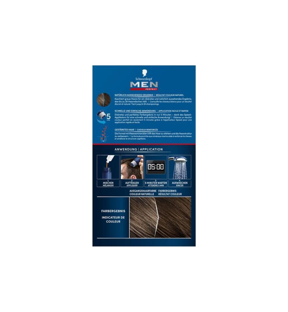 Schwarzkopf Men Perfect Haarcoloration Anti-Grau 60 Mittelbraun