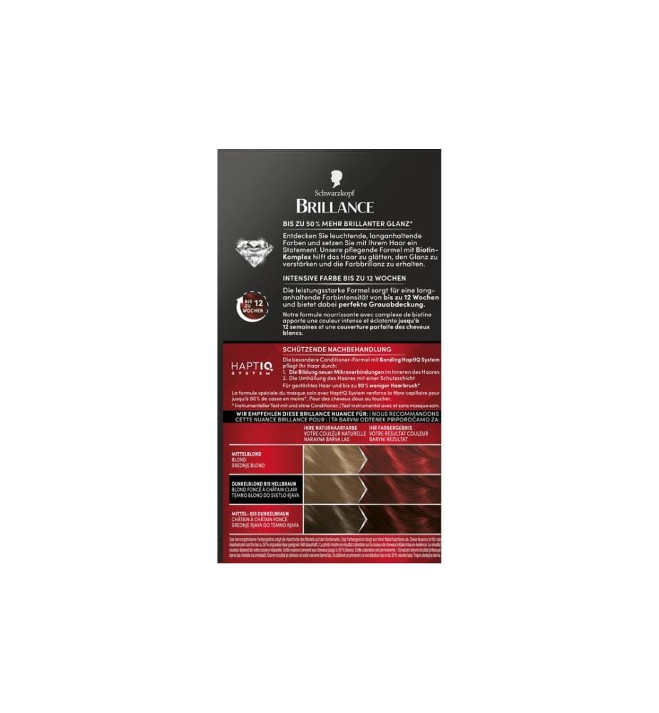 Schwarzkopf BRILLANCE Haarcoloration Brillance 842 Kaschmirrot