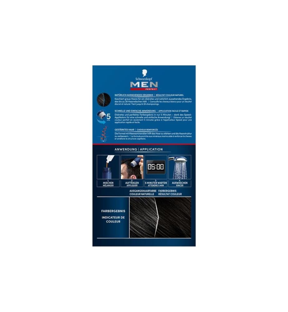Schwarzkopf Men Perfect Haarcoloration Anti-Grau 90 Schwarz