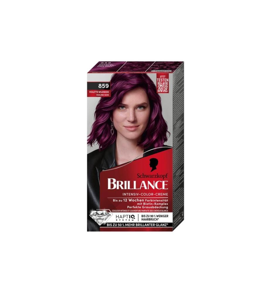 Coloration capillaire Schwarzkopf BRILLANCE Brillance 859 Soie sauvage violette
