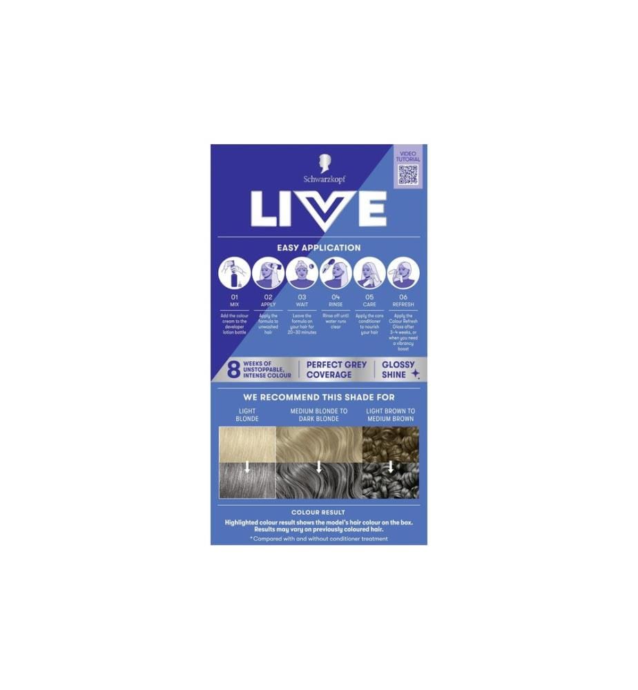 Schwarzkopf LIVE Haarcoloration Intese Coulour U72 Dusty Silver