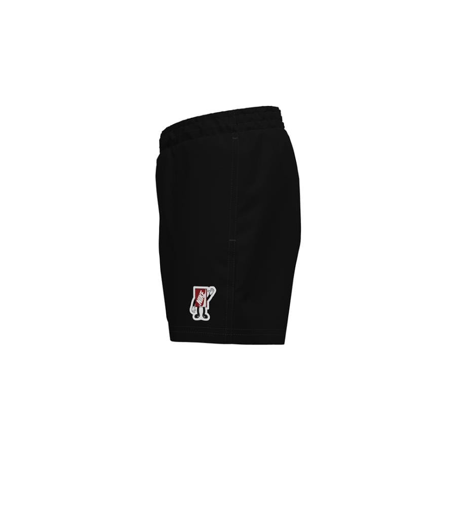Badehose Breaker Boxy Patch Big 4" Volley Shorts - Schwarz