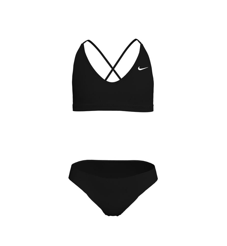 Essential Bikini-Set mit Schnürung - Schwarz